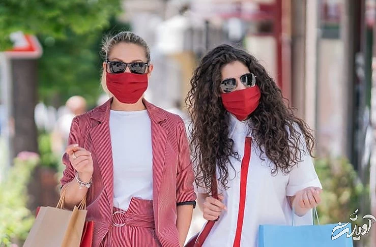 ماسک صورت رنگی